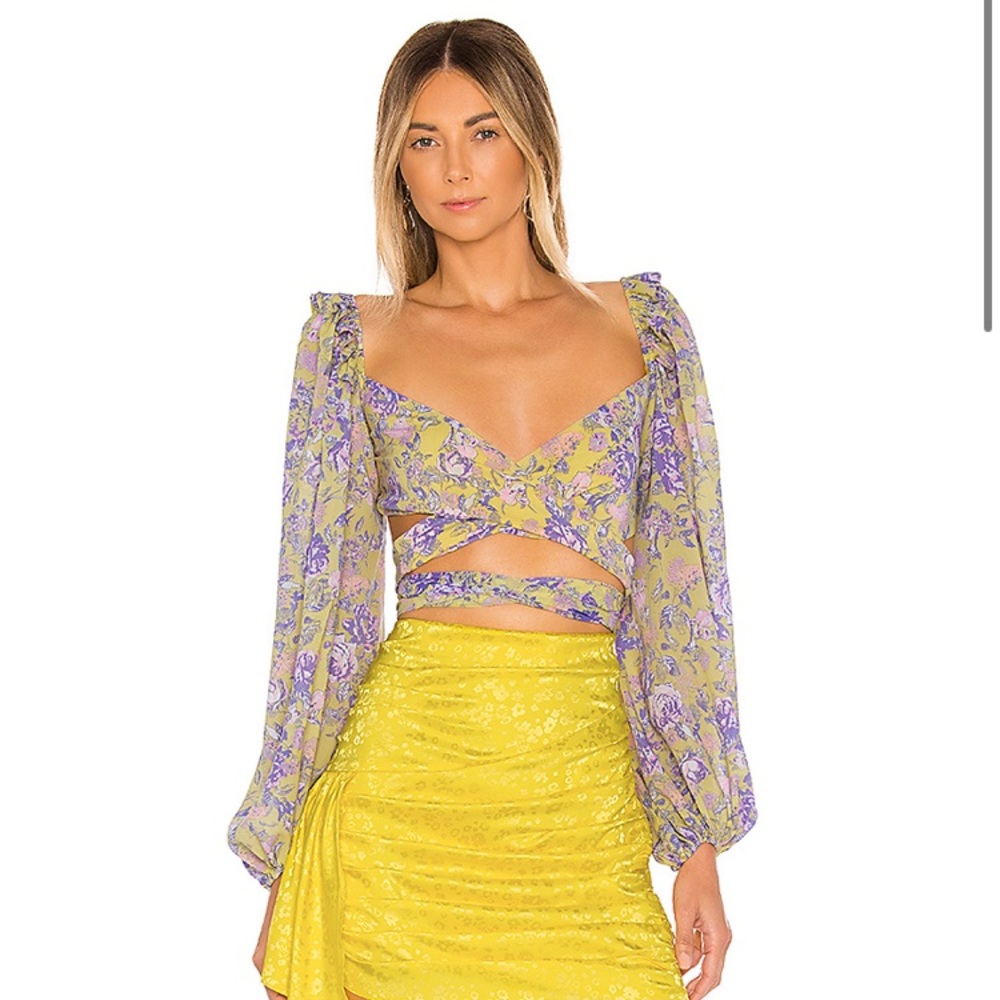 For Love and Lemons Maui Crop Too BNWT